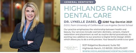 Highlands ranch dental care 6 (10 ratings) Leave a review